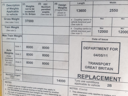 Gray & Adams Fridge trailer