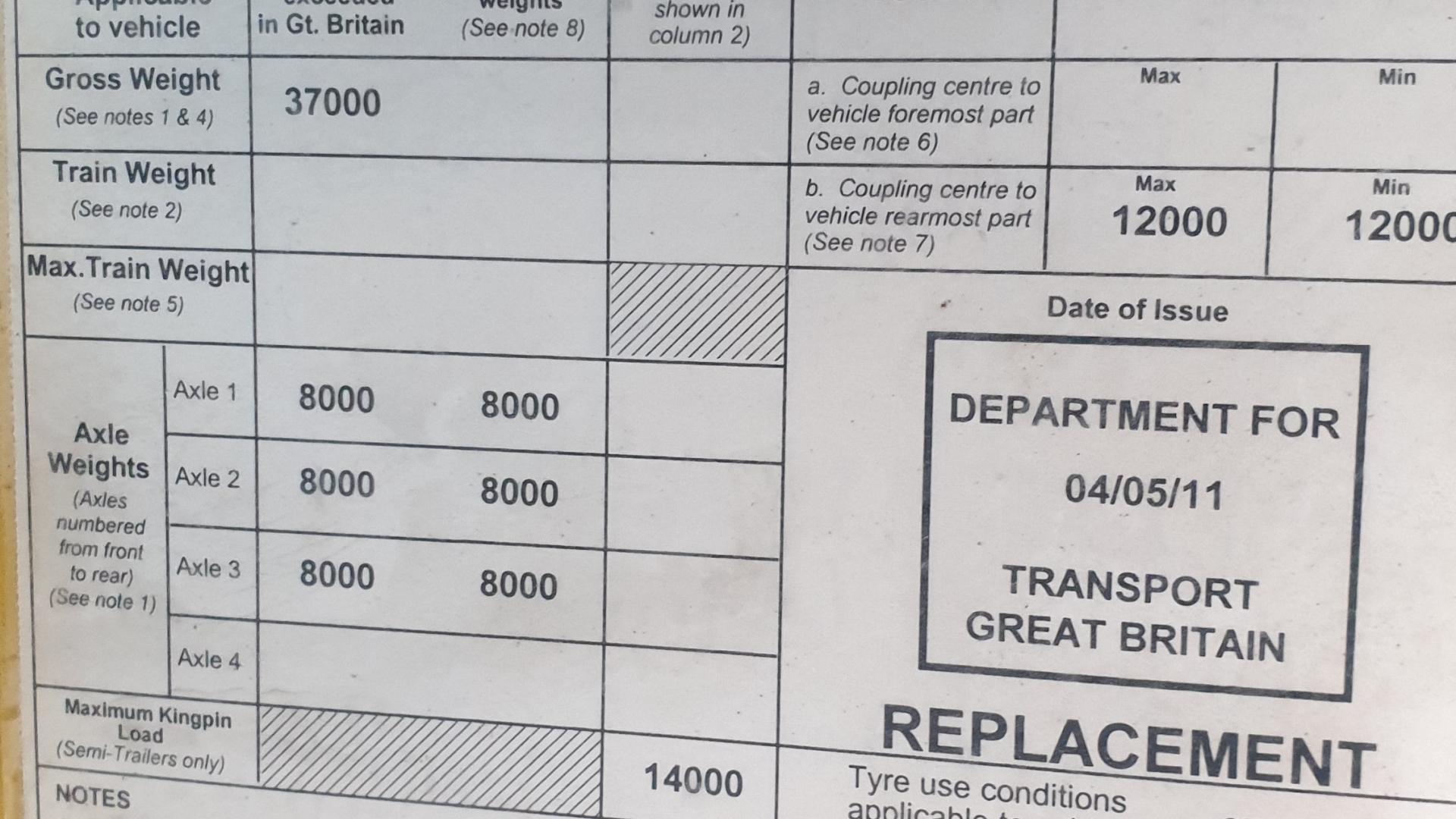 Gray & Adams Fridge trailer