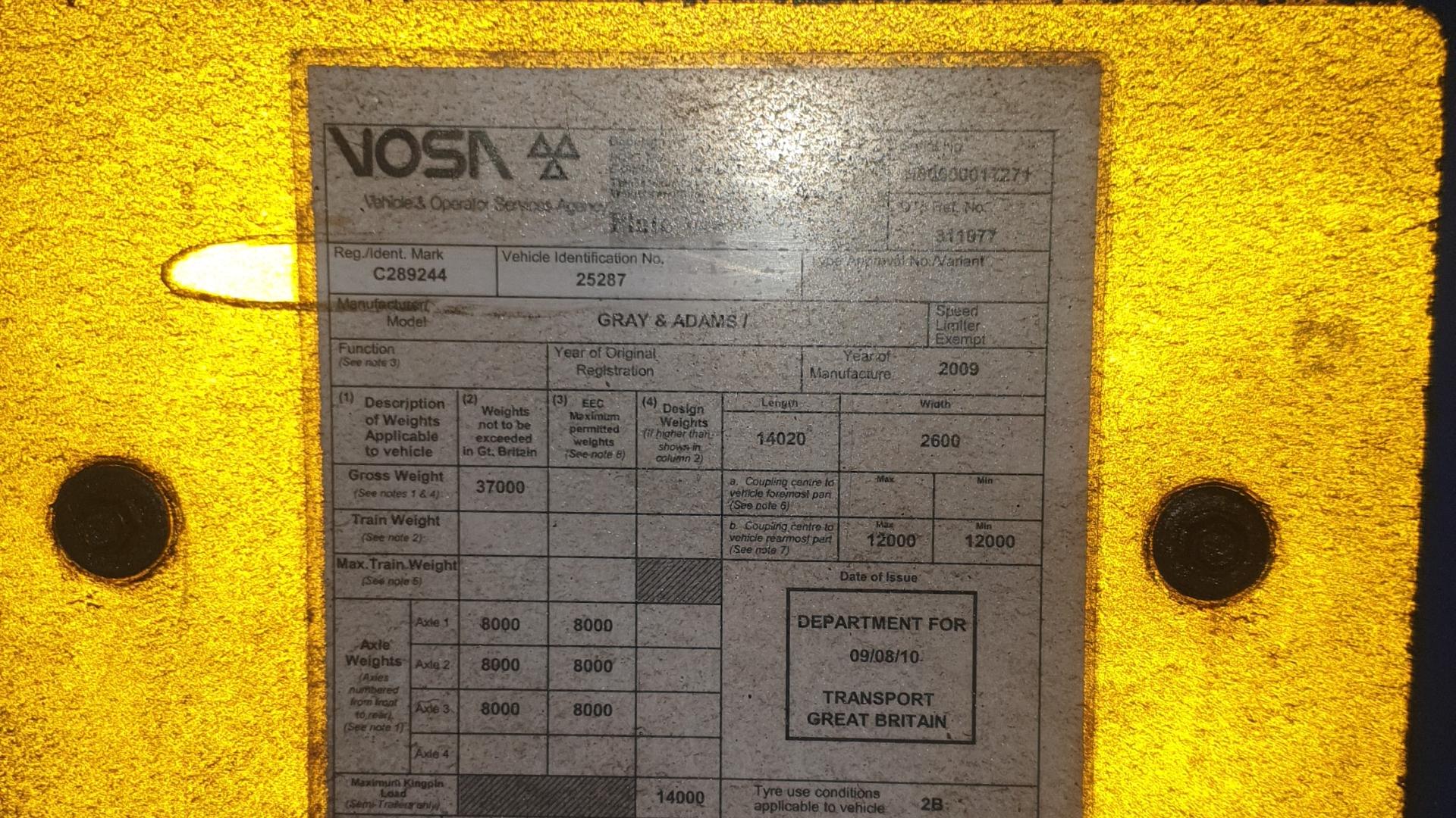 Gray & Adams Fridge trailer