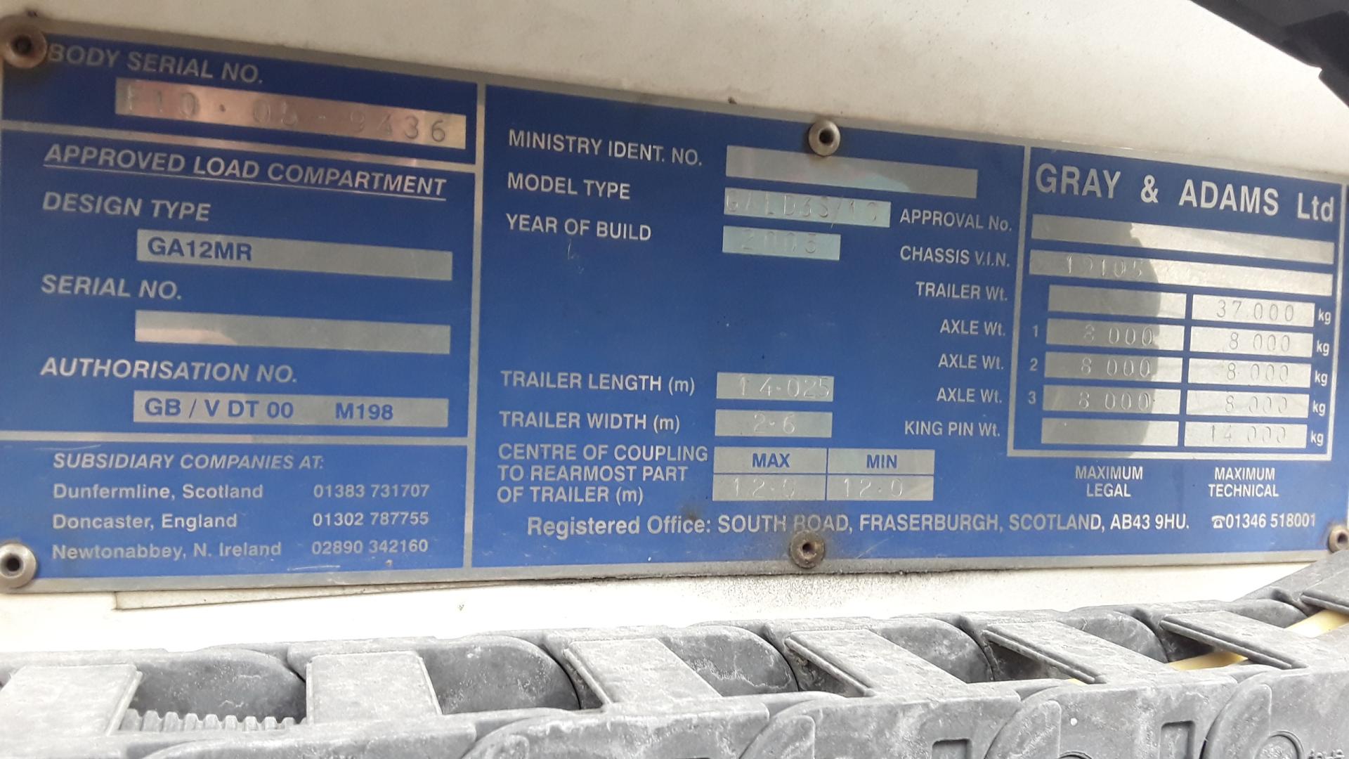 Gray & Adams Fridge trailer